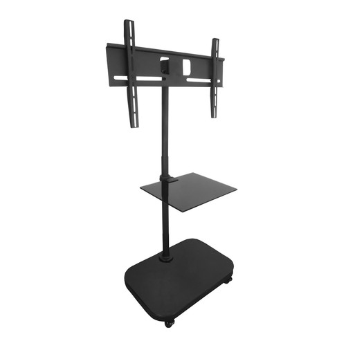 FS941 Supporto TV mobile con staffa di montaggio per TV LCD/Plasma e ripiano in vetro - Foto 6 di 7