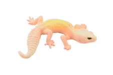 Leopard Gecko Lizard, Hand Painted, Realistic Toy Figure, Model, 3" CH459 BB114