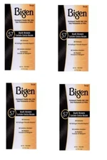Pack Of 4 Bigen Powder Hair Color #57 Dark Brown