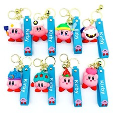 Kirby Heart Keyring Keychain Bag Pom Keychain Pendant Bag Charm NEW