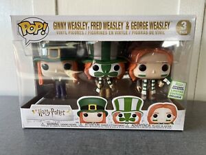 Funko Pop Harry Potter Ginny Fred and George Weasley 3 Pack 2019 ECCC GRAIL