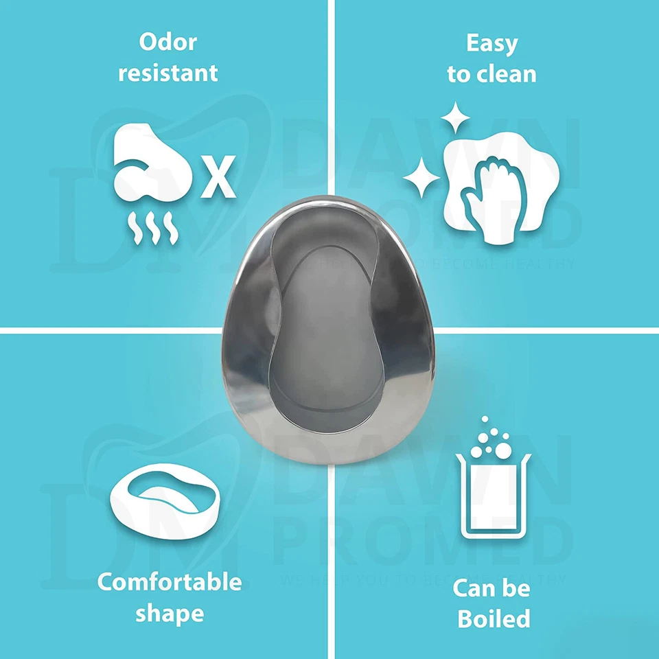 Sartenes de cama para urinarios de grado alemán de alta resistencia para el hogar y el hospital Foto 3 de 4