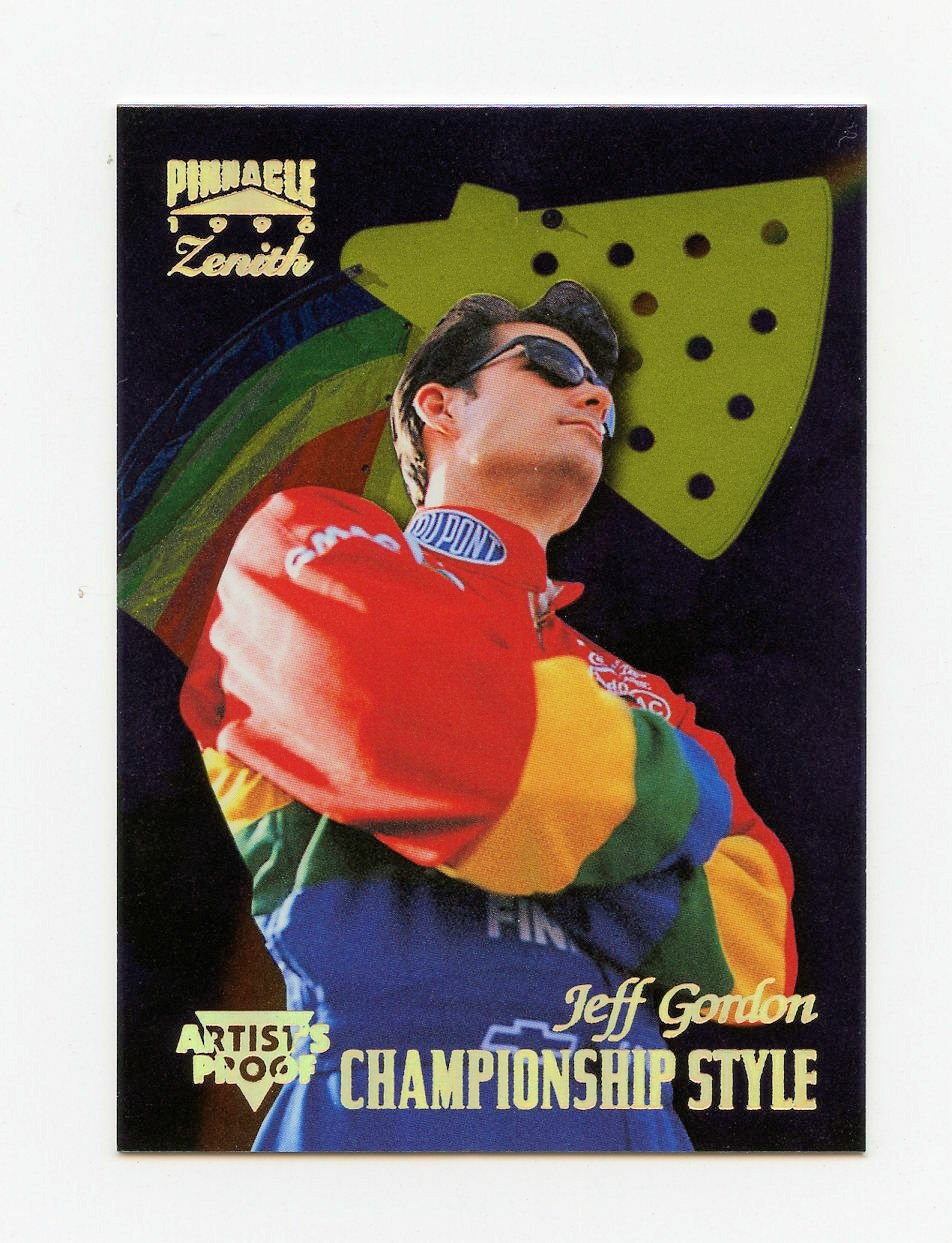 Jeff Gordon 1996 96 Zenith Artist Proof Parallel Insert Card AP #73 Pinnacle