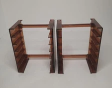 Nice Lot Of 2 Vintage Ampex 6 Cassette Tape Storage Holder Great Condition Rare 