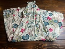 SheIn Dress, Women's Size 4, Tan Green Pink, Floral, Maxi, Hawaiian, Slit