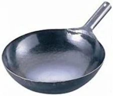 Yamada Kogyo Iron Hammered One-handed Wok Plate Thickness 1.2mm  39cm ATY9139