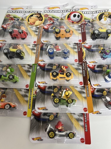 Neu im Karton 15 Stück Hot Wheel Mario alle verschieden Yoshi, Mario, Dry Bones VERSIEGELT - Bild 3 von 6