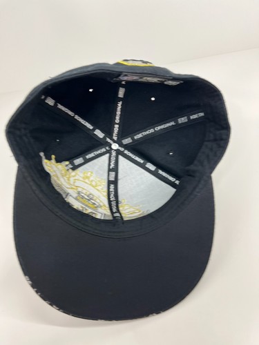 K & B Ethos New York City NY cap hat adult fitted medium M black gold embroidery - Picture 7 of 9