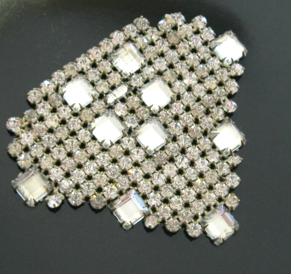 БОЛЬШОЙ СТАРИННЫЙ АРТ-ДЕКО ЧЕШСКИЕ СТРАЗЫ ШИТЬ НА АППЛИКАЦИИ УКРАШЕНИЯ ОТДЕЛКИ ПОНЯТИЕ - Изображение 2 из 4