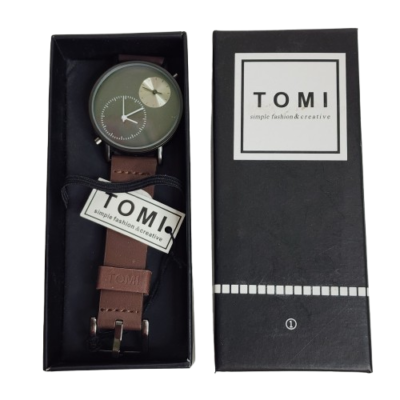 Classy Black Tomi Men's Watch Luxury Detail Gift Boxed T079 | eBay