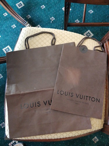 Louis Vuitton 2 Carta Sacchetti leggere descrizione | eBay