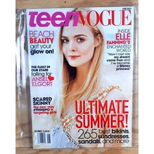 Teen Vogue Magazine Elle Fanning June/July 2014 Original Publication Out of Prin