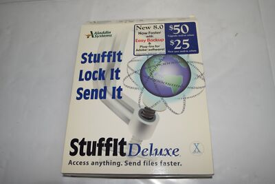 *TC* ALADDIN SYSTEMS STUFFIT LOCK IT SEND IT STUFFIT DELUXE SOFTWARE (JMS8)