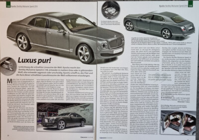 BENTLEY MULSANNE Speed in 1-18 von Kyosho...ein Modellbericht #1810c