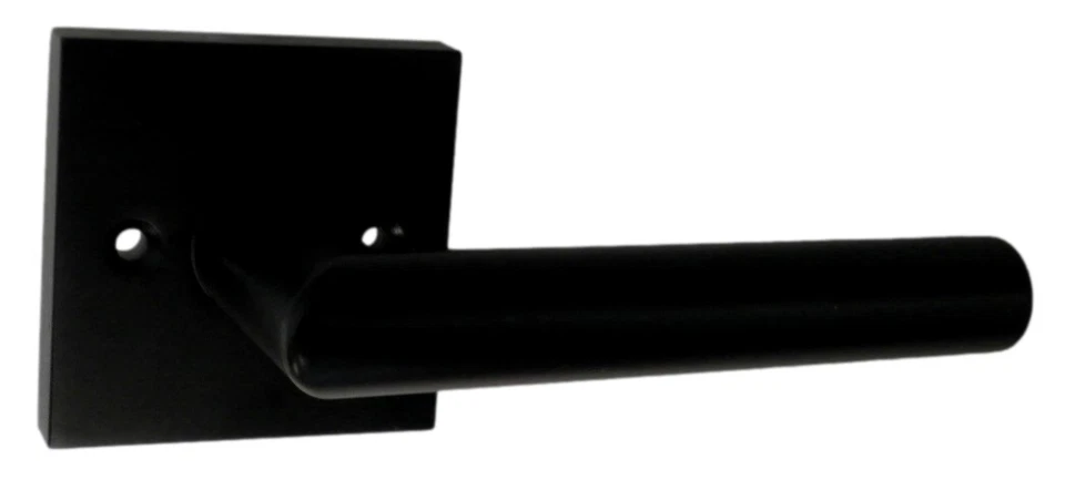 Kwikset 155MIL SQT 514 6AL RCS Milan Square Privacy Lever 91559-004 Matte Black