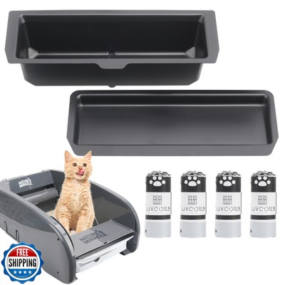 LUVCOSY Permanent Waste Receptacle with 40 Litter Box Liners Compatible with 
