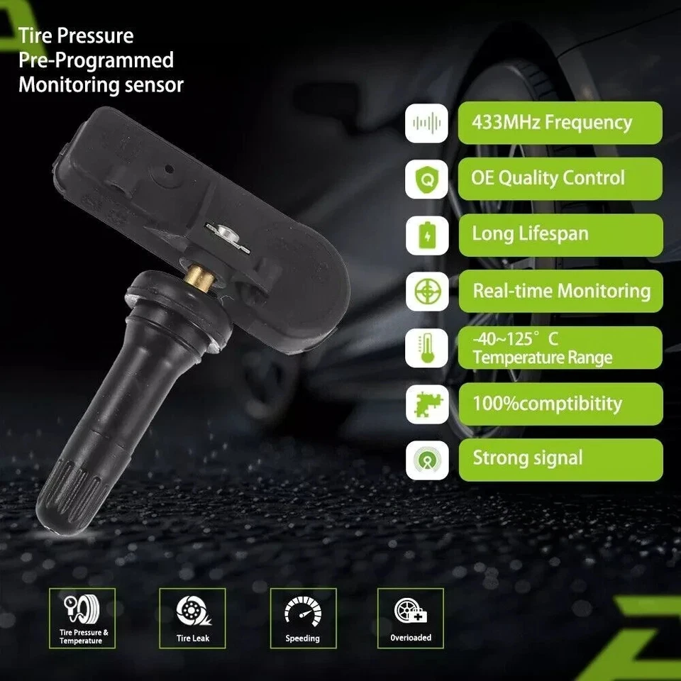 4PCS Tire Pressure Monitoring Sensor For 2011-2016 Lexus CT200h 42607-33021 - Image 4 of 4