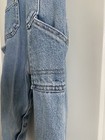 Vintage Oshkosh B’Gosh Washed Light Denim 24M Carpenter Overalls Snaps Open — photo 8