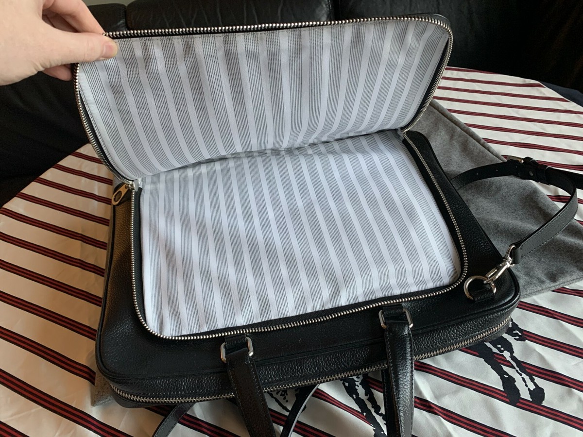 Brooks Brothers Black Fleece Black Pebble Leather Briefcase Brooks Brothers Black Fleece Black Pebble Leather Briefcase