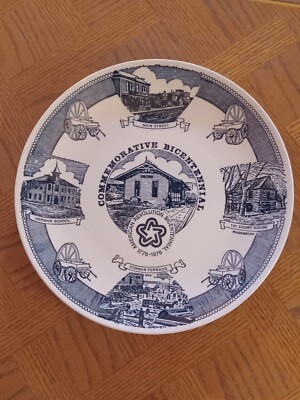 Herman Nebraska Commemorative Bicentennial Plate - American Revolution 1776-1976