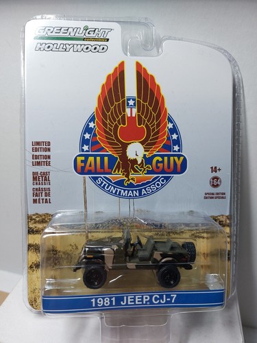Greenlight 13560 L'Homme qui tombe à pic Fall Guy 1982 GMC K-2500 Sierra Grande Wideside Pickup Stuntman Association 1/18