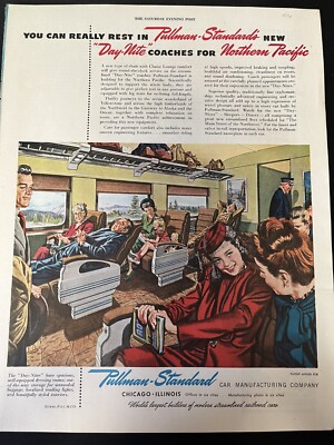 Original Zug Anzeige: In Pullman-Standards kann man sich wirklich ausruhen