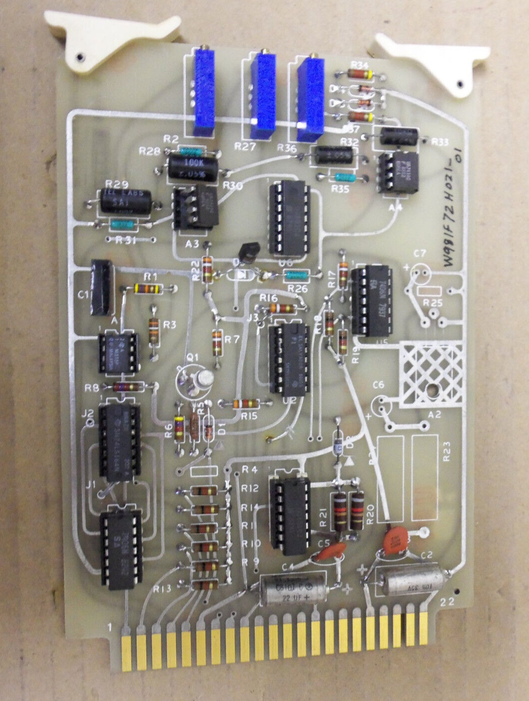 BROWN BOVERI/ABB W981F84H009 REV. A CIRCUT BOARD CARD FIRE ALARM