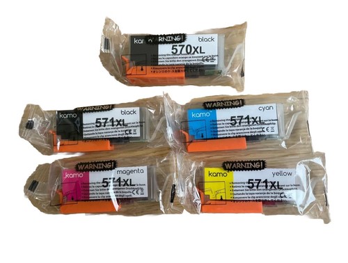 New Sealed Kamo Ink Cartridges 570XL 571XL - For Canon Printers Exp Date 12/2025 - Picture 2 of 2