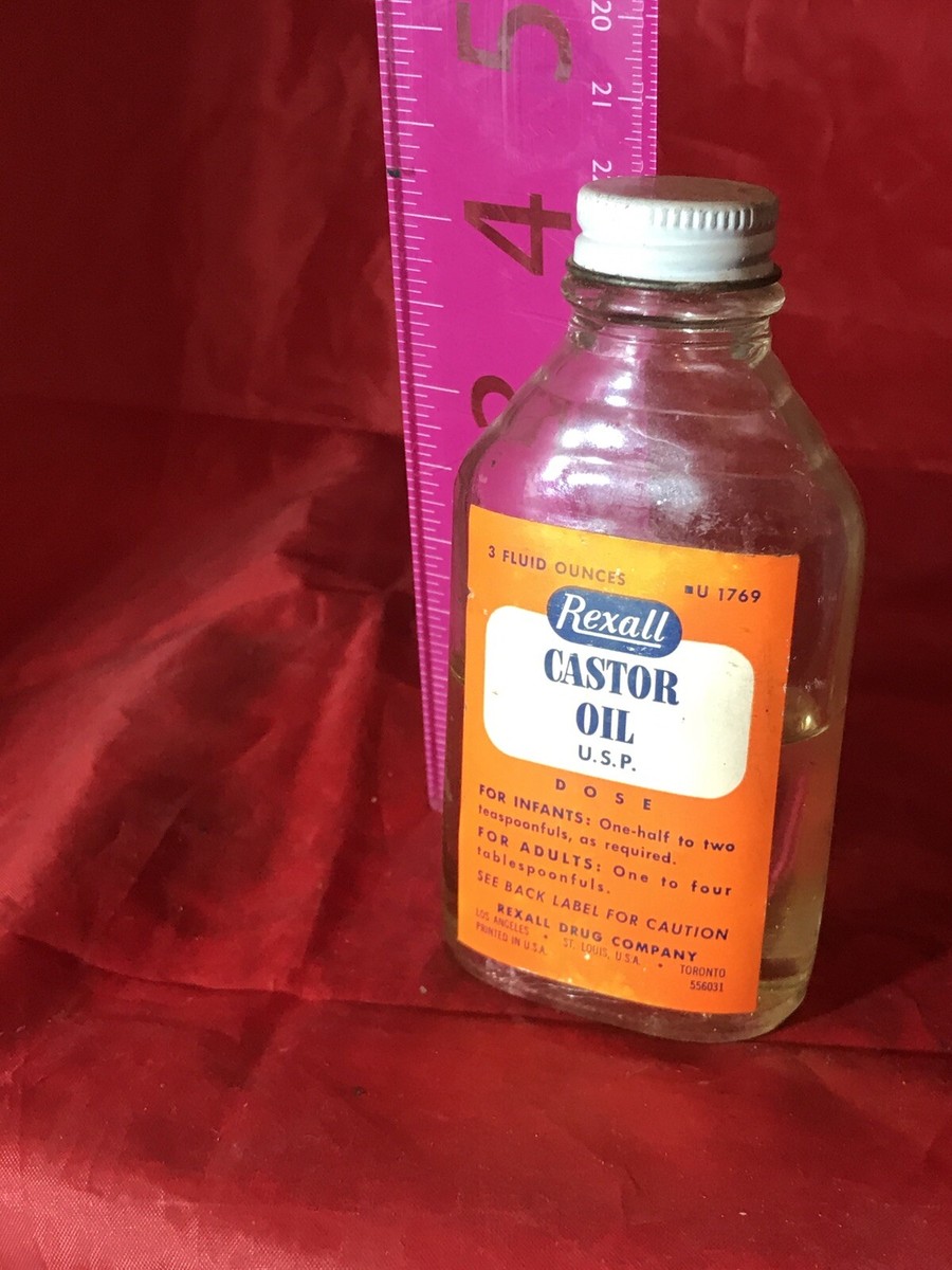 入手困難★美品Vintage【REXALL】お宝レックスオール★CAROLEX Bottle+Aladdin-Stanley Corkセット★稀少Made in U.S.A.♪ Vintage Rexall Castor Oil U.S.P. Bottle Rexall Drug Company