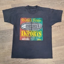 90's Vintage Made In Africa World Finest Imports Slave Ship Shirt Size L