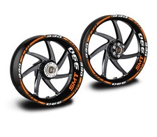 KTM SMT 990 SMT-990 Orange White Supermoto Wheel Stickers