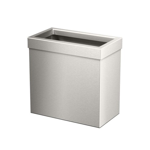 Gatco Mülleimer 6,25""x11,25""x11,25"" Modernes Rechteck in Satin Nickel Innenbereich