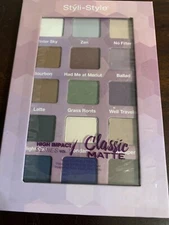 Styli-Style High Impact  Eye Shadow Palette -EHI001 Classic Matte New/Not Sealed
