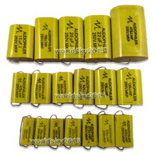 2PCS 1uF-47uF 250V Speaker Divider Crossover Car Tweeter Non-Polarity Capacitor