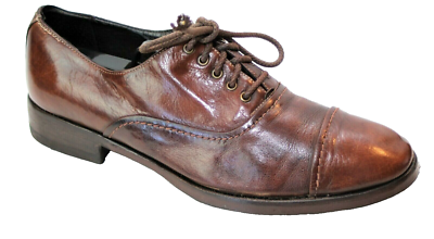 Bostonian Brown Leather Derby Shoes Made in Italy ~ Men display picture 1