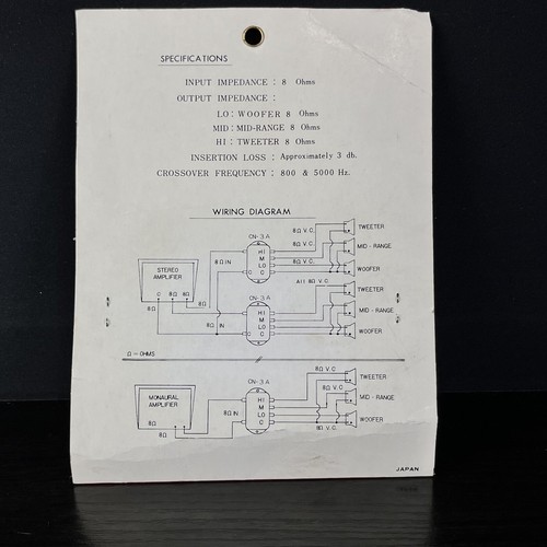 Herald electronics 3-Way Crossover Network 8ohm woofer mid tweeter CN-3A NIB - Picture 16 of 17