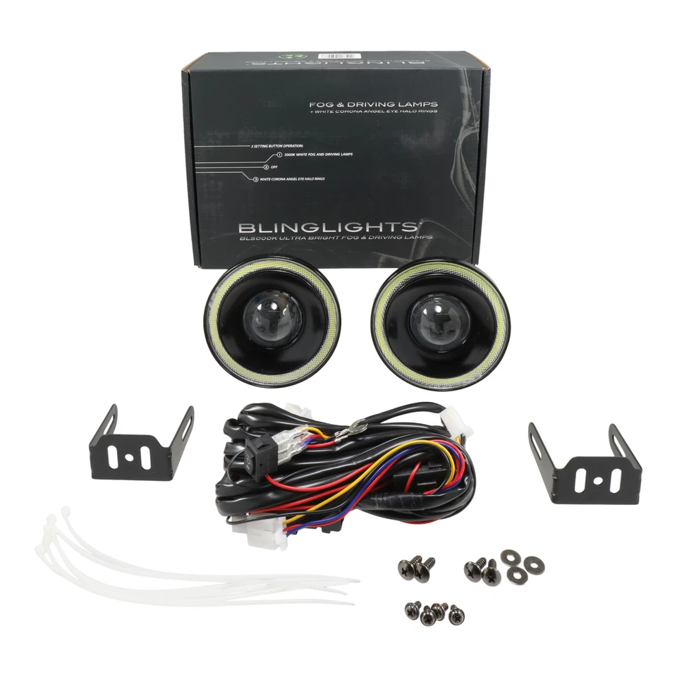 Kit de luces de conducción Halo antiniebla ojo de ángel para Saturn SL SW SL1 SL2 SW1 1996-1999 Foto 2 de 4