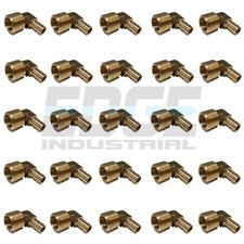  25 Pieces 3/8 HOSE BARB ELBOW X 1/2 MALE NPT Brass Pipe Fitting Gas Fuel Water