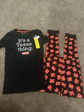 H.E.B Brand Shop Texas Youth XL Pajamas Size 14 2 Piece Set
