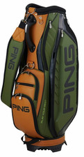 Ping Golf Cart Bag CB-U2504 9inch 5way FullOpen Pocket color Khaki logo 2025