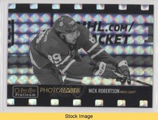 2020-21 O-Pee-Chee Platinum Photo Driven Mosaic Nick Robertson #PD-24 READ 0i47