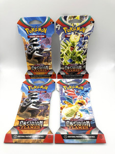 Obsidian Flames Sleeved Booster Pack | eBay