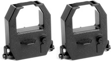  2 Pack Replacement Ribbon Fits Amano PIX and TCX Time Recorders, Black Ink, Fi