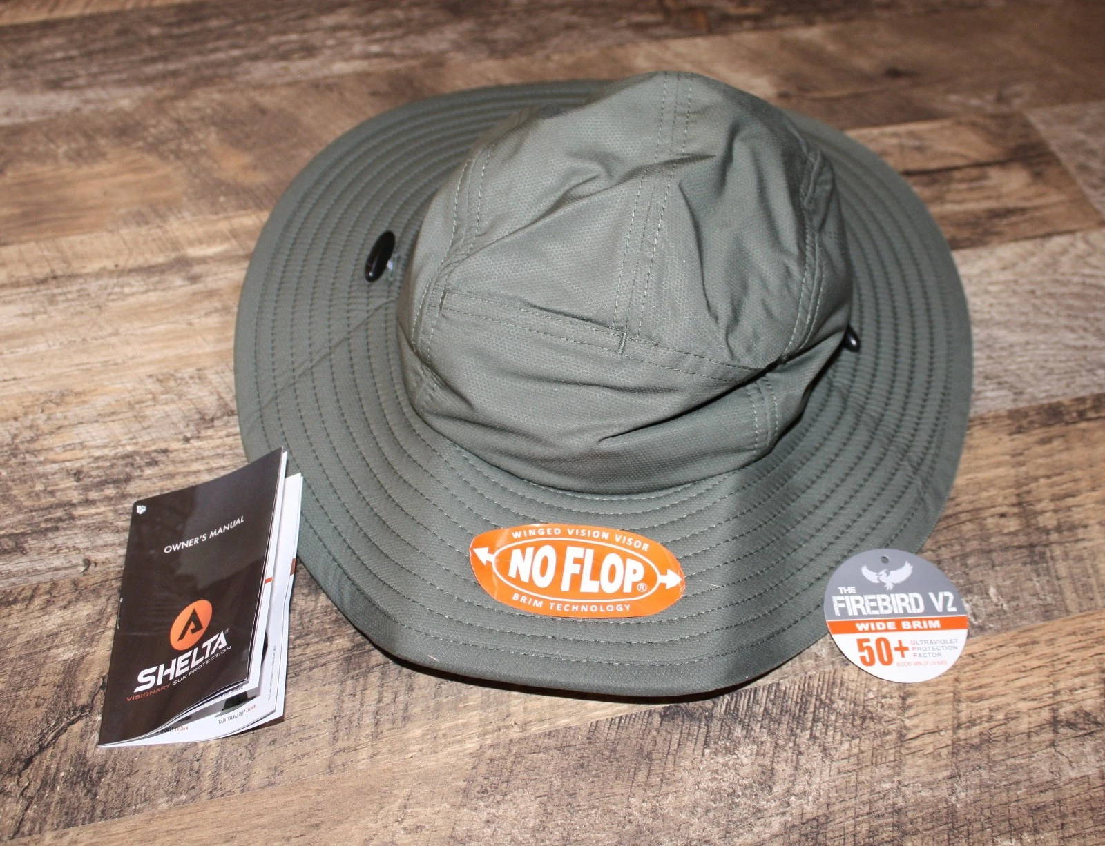 Shelta Firebird V-2 Performance Sun Hat-Dirty Olive-No Flop Brim-Sports-M/L-New
Opens in a new windo