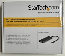 StarTech USB-C 10Gbps Multiport Adapter HDMI, PD 100W, Ethernet, USB-A/C Hub