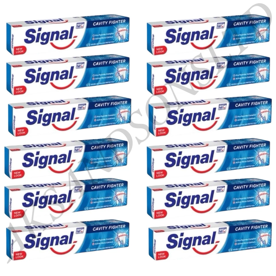 12X Signal Toothpaste Anti Caries Cavity Fighter by Unilever 100ml