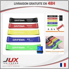 Bandes élastiques musculation GRIFEMA GA5001 5 niveaux fitness yoga