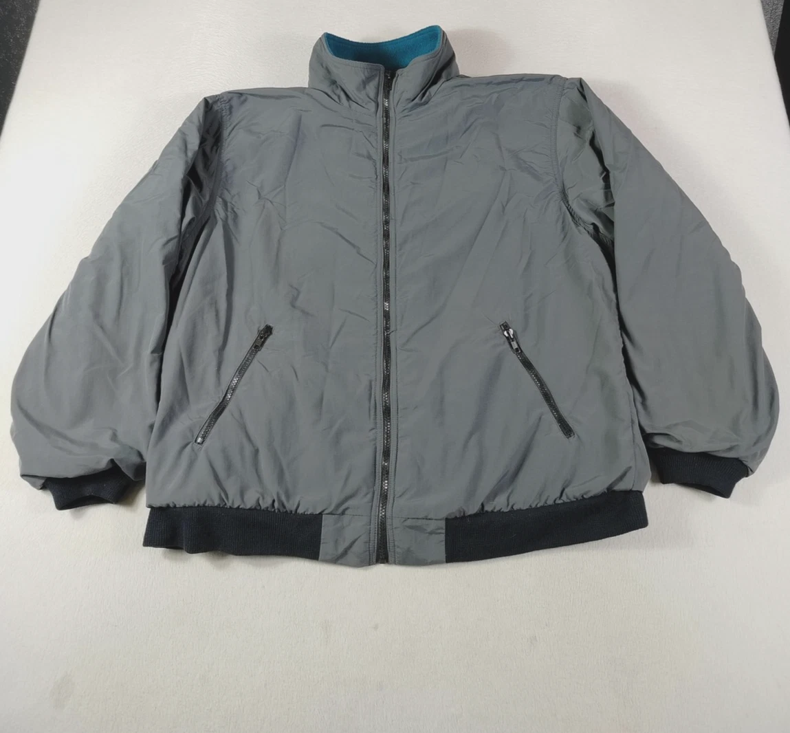 Vintage L.L.Bean Jacket Mens XLT Gray Fleece Lined Bomber Insulated Gorpcore
Opens in a new window o