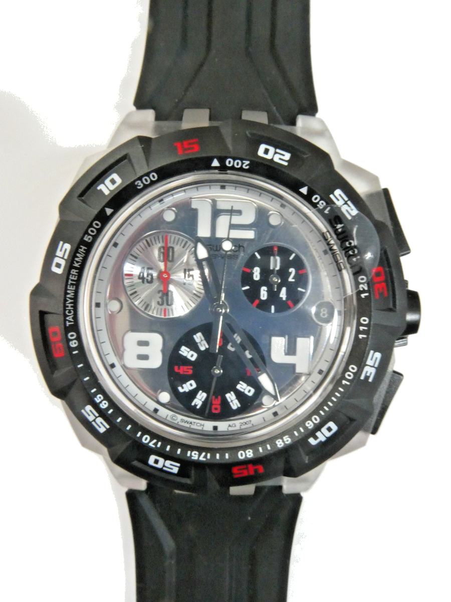 スウォッチ　la follejournee 2008 A Rare Superb 2008 Swatch Chrono SUIK400 LEGENDARY EAGLE MINT