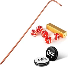 Leyndo Craps Tabletop Game Set, Includes 24" Craps Rattan Stick, Casino Grade...